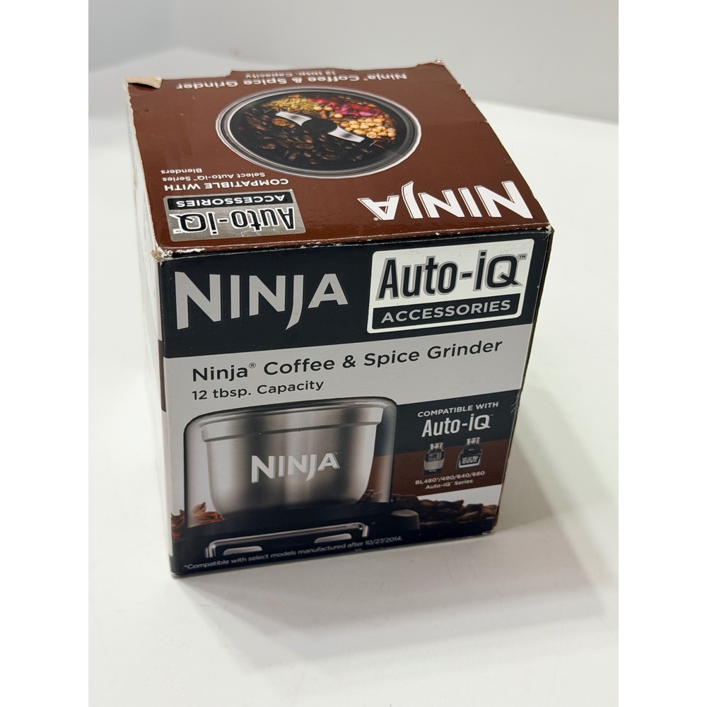 Ninja Auto-iQ Coffee and Spice Grinder Attachment 12 tbsp Stainless Steel Bowl
